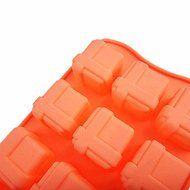 Sher Silicone 15 Holes Gift Boxes Shape Chocolate Tray for Festivals(Color Randoms)