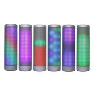 GINGOOD Touch Wireless Bluetooth V4.0 Portable Speaker with Colorful Pulsating LED Lights Silver N7