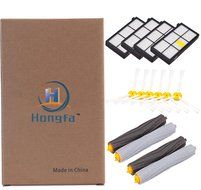 Hongfa Irobot Roomba Replacement Kits Roomba Hepa Filters Roomba 3 Armed Sidebrushs and Tangle-free Debris Extractor... N2