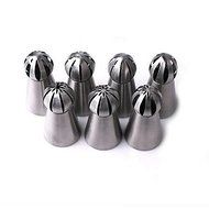 Sher 7Pcs DIY Cake Decorating Tools Russian Icing Piping Cream Pastry Nozzles Tips