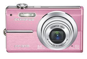Olympus FE370 8MP Digital Camera with 5x Optical Dual Image Stabilized Zoom (Pink) N10