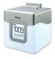 iHome iHM28 Color Changing Alarm Clock FM Radio with USB Charging (Certified Refurbished)