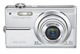Olympus FE370 8MP Digital Camera with 5x Optical Dual Image Stabilized Zoom (Pink) N12