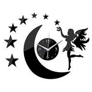 EverTrust(TM) real hot sale quartz watch wall clock 3d stickers mirror fairy moon decal home decoration decor... N2