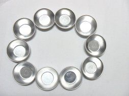 Dealglad 20pcs Anodized Aluminum Egg Tart Cupcake Cake Cookie Mold Pudding Mould Baking Tool N2
