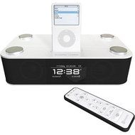XtremeMac IPD-LUN-00 Luna Alarm Clock Audio System with iPod Dock (Black/Silver)