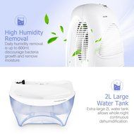 Pictek Mid-Size Dehumidifier Compact dehumidifiers Portable [ Thermo-Electric] [ Autt off ] with 600ml/day Dehumidification... N7