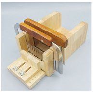Ehdching 1pcs Adjustable Wood Soap Loaf Mold + 2pcs Wavy Straight Planer Cutting Tool Set N5