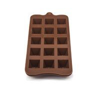 Sorbus Silicone Pyramid with Dimple Tray Baking Mold - 15 Pieces per Mold, Brown (Set of 2 Trays) N2