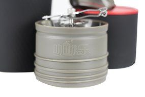 Portable Burr Manual Ceramic Adjustable All in One Coffee Grinder Mug (black)
