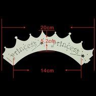 Bit Fly Princess Crown Baby Shower Birthday Party Laser Cut Celebration Decor Cupcake Wrapper Wraps Case (50pc... N5