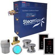 Steam Spa RYT1050BN-A Royal 10.5 KW Quick Start Acu-Steam Bath Generator Package with Built-In Auto Drain, Brushed... N6