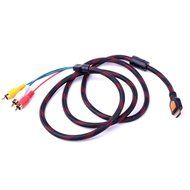 5 Feet 1.5m Hdmi Male to 3rca 3 RCA RGB Video Audio Av Cable