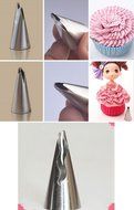 Russian Piping Tips, KOOTIPS 7-piece Stainless Steel Decoration Tips Korean Bobbi Skirt Icing Tips Set Cake Decorating...