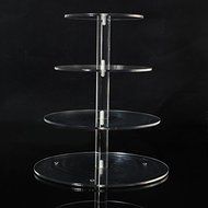 4 Tier Acrylic Round Cupcake Stand