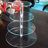 4 Tier Acrylic Round Cupcake Stand N2