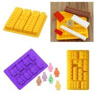 Gwogo Building Brick Silicone Ice Cube Tray Candy Chocolate Mold - 5 Pcs N3