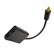 VIMVIP Toslink Digital Optical Fiber Optic Splitter 1 in 2 Out Audio Adapter Cable -Black N6