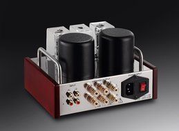 Single End EL84 12AX7B Intergrated Tube Amplifier Class A Stainless Stee Wood Chassis