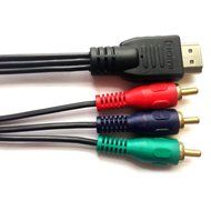 eBerry SPECIAL RECOMMENDED 3 FT / 1M HDMI Male to 3RCA Male Extension Cable Converter Adapter for HDTV DVD Satellite... N2