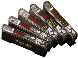 AUTONICS BF5R-D1-P Amplifier, Fiber Optic, Dual-display, Auto Tune, PNP Output, Red LED, 12-24 VDC (fiber req'd)..