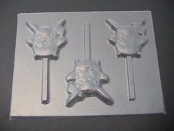 Molds n More Pokemon Chocolate or Hard Candy Lollipop Mold, 2.75 x 2.75 Inches N2