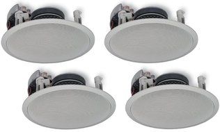Yamaha Custom Easy-to-install In-Ceiling Flush Mount 2-Way 150 watts Natural Sound Speaker (Set of 4) with 8&quot;...
