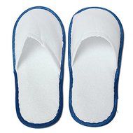 5 Pairs Blue Hotel Travel Disposable Slippers Home Guest Slippers N7