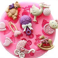 Baby Silicone Mold Chocolate Candy Making Crafts Ice Cube Jello Cake Fondant Baby Shower Party Ships Today From...