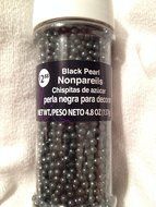 Nonpareils Non-pareils Sprinkles Cupcake Cookie Cake Decorating Black 4 Ounces by DecoPac