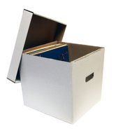 (10) 12" Record Album 33RPM Storage Boxes with Removable Lid - Holds Up to 65 Vinyl Records Heavy Duty Virgin...