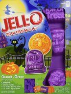 JELL-O Jigglers Halloween Mold Kit, Orange and Grape, 12 Ounce N4