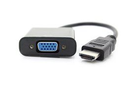 HDMI to VGA Video Converter Adapter (Male Input to Female Output) with Cable 1080p For PC Laptop DVD HDTV PS3...