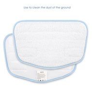 3-Pack Steam Mop Replacement Microfiber Pads for INLIFE S3033 Steam Mop N4