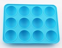 Cherryard 12 Cavity Silicone Lollipop Molds(Blue,1 Pair)