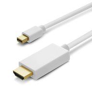 GearIT Mini DisplayPort (Thunderbolt Port Compatible) to HDMI HDTV Cable Gold Plated - 6ft White N3