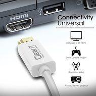 GearIT Mini DisplayPort (Thunderbolt Port Compatible) to HDMI HDTV Cable Gold Plated - 6ft White N5