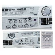 Lasonic High Performance Ghetto Blaster Music System with Bluetooth- White