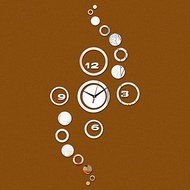 EverTrust(TM) new wall clock reloj de pared diy clocks fashion decorative home decor 3d stickers quartz Watch... N2