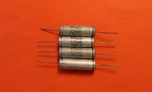 Capacitor Paper MBM 250V 0.25uF USSR 4 pcs