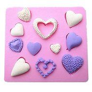 Sher Heart Shape Silicone Fondant Cake Molds Chocolate Mould For The Kitchen Baking Sugarcraft Decoration Tool
