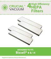 4 Bissell Style 8 &amp; 14 Lift-Off Bagless HEPA Filter, Compare to Bissell Part# 3091, 2036608, 203-6608 , Designed...