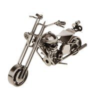 Handmade Wrought Iron Motorcycle Model Bronze Black#3 - Black N14