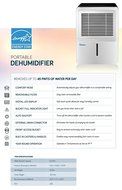 Impecca IDM52-SP 50 pint Portable Dehumidifier with Pump N11