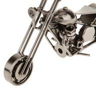 Handmade Wrought Iron Motorcycle Model Bronze Black#3 - Black N16