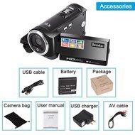 Camera Camcorders, Besteker Portable Digital Video Camcorder HD Max. 16.0 Megapixels 1280*720P DV 2.7 Inches TFT... N18