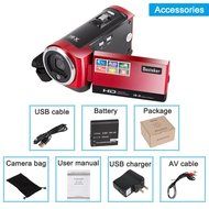 Camera Camcorders, Besteker Portable Digital Video Camcorder HD Max. 16.0 Megapixels 1280*720P DV 2.7 Inches TFT... N23