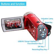 Camera Camcorders, Besteker Portable Digital Video Camcorder HD Max. 16.0 Megapixels 1280*720P DV 2.7 Inches TFT... N25