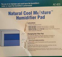 Duracraft AC-825 Natural Cool Moisture Humidifier Pad N2