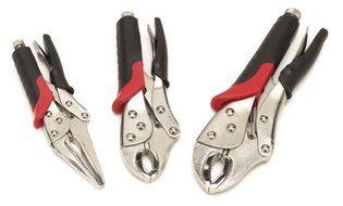 Performance Tool W30713 3 Piece Dual Cushion Locking Plier Set by Performance Tool